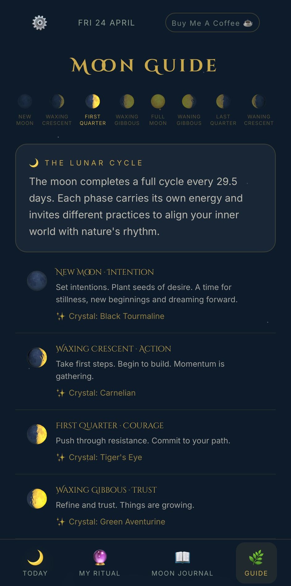 Luna moon guide